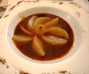 poires caramel