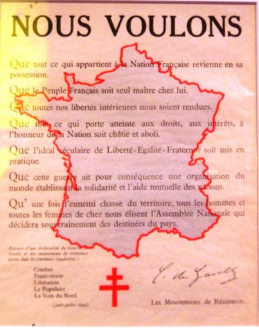 carte France de Gaulle