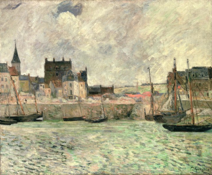 Harbour Scene, Dieppe, c.1881-85 (oil on canvas)
