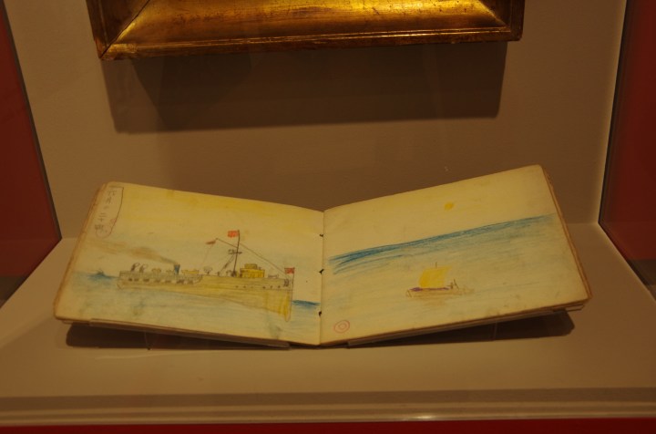 Bateau dessiné par Foujita à 6 ans