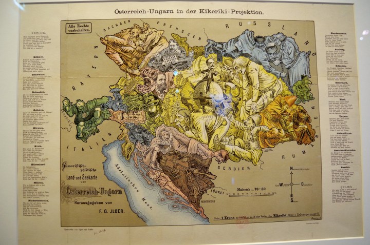 carte satirique Autriche Hongrie